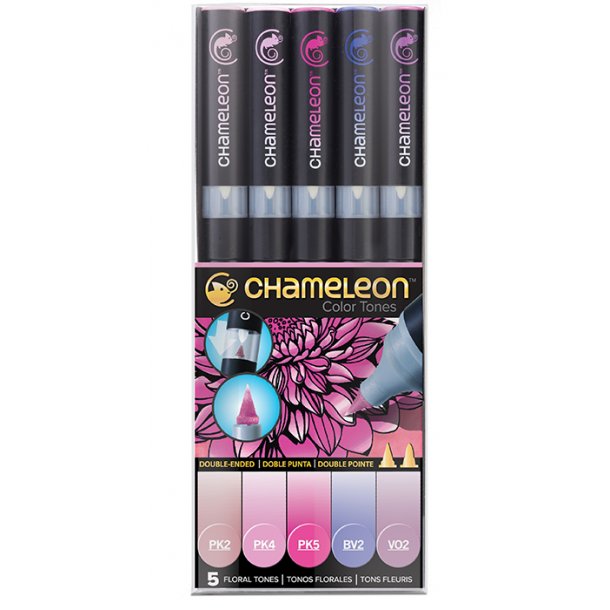 Chameleon 5-pen Floral Tones Set